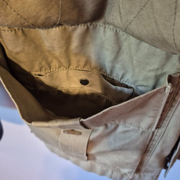 J. Crew Khaki Boyfriend Utility Military Field Cargo Army Jacket Size Small - Picture 8 of 16